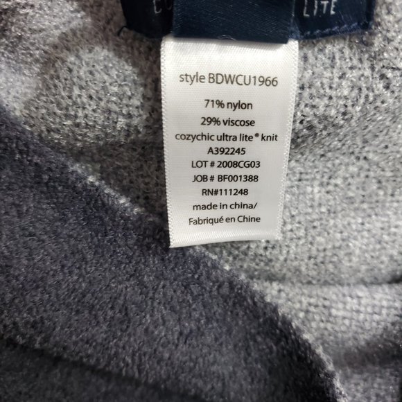 Barefoot Dreams CozyChic Ultra Lite Ocean Breeze Poncho Striped Casual One Size - Picture 5 of 6